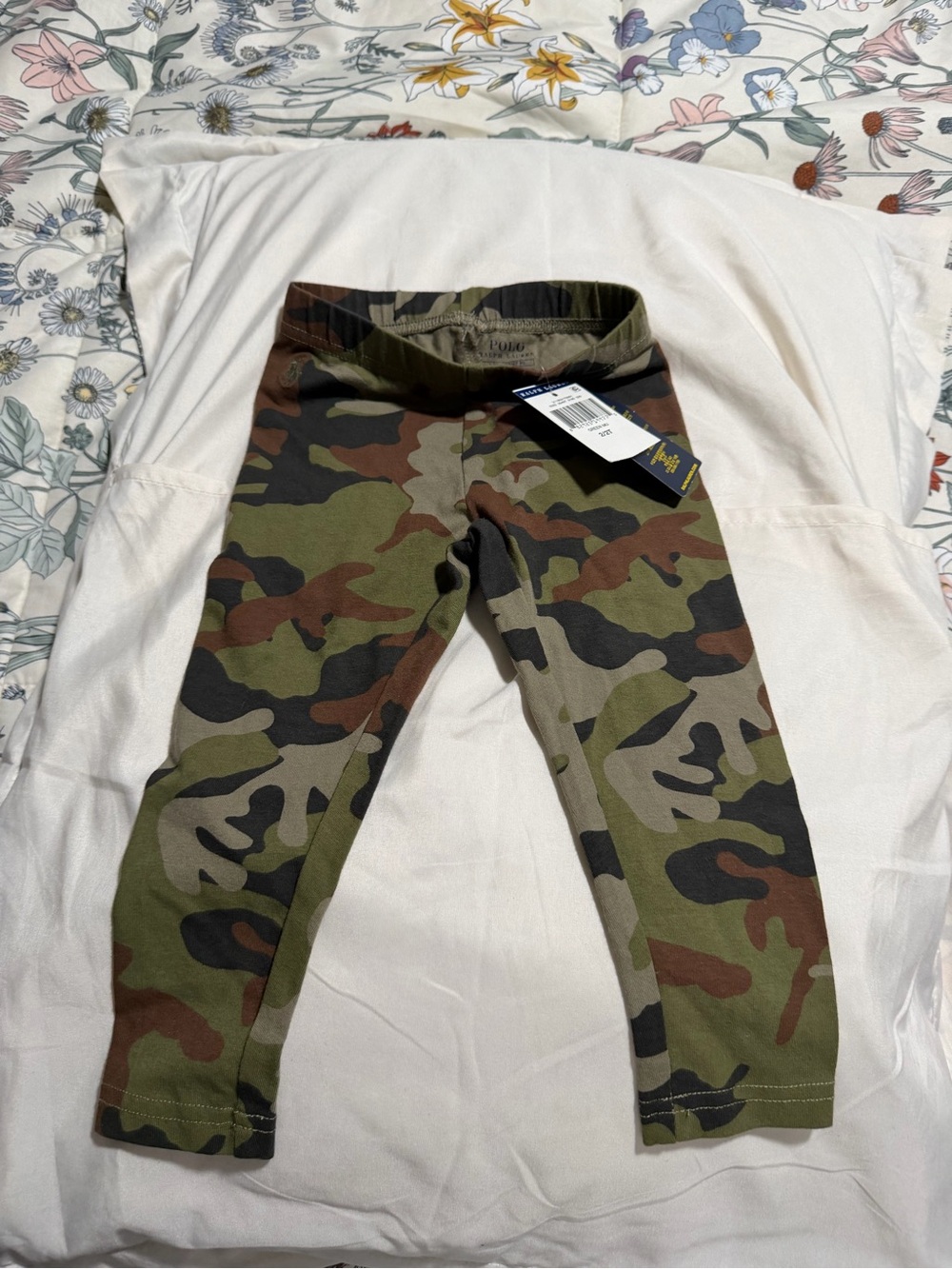 Polo by Ralph Lauren Kids Camo Leggings - Green/Brown/Black